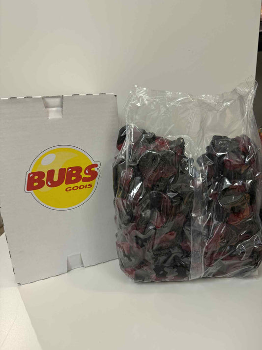 Bubs swedish Candy Raspberry/Liquorice Skull 4 Kg